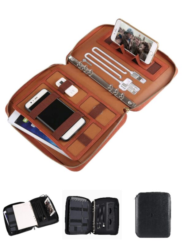 BLOC NOTE MULTIFONCTION AVEC POWER BANK INTEGRE & CHARGEUR (ORGANISEUR)