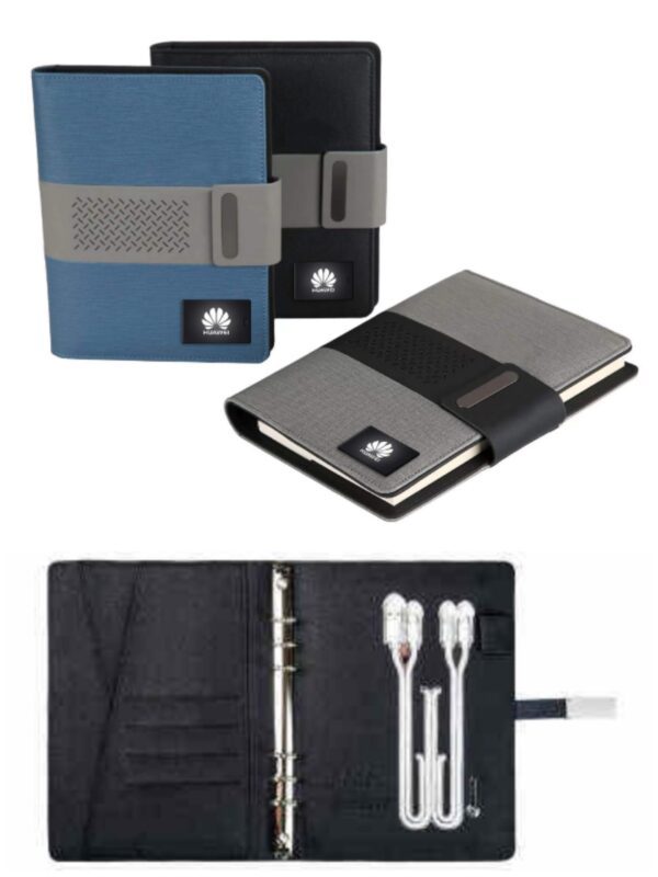 BLOC NOTE MULTIFONCTION AVEC POWER BANK INTEGRE & CHARGEUR (ORGANISEUR)